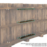 5FT Wooden Garden Bridge Arch Stained Finish Footbridge Decorative Backyard Bridge with Double Safety Railings Outdoor Lawn Pond Bridge Walkway for Garden Yard Patio Courtyard Farm Stream Creek RELIANCER