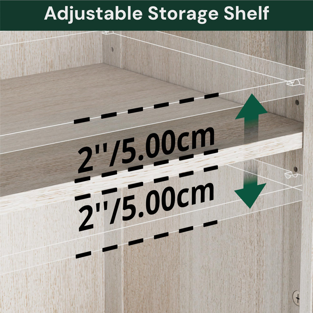 SunsGrove 73" White Oak Bookcase with Glass Doors & Drawer - Adjustable Shelf, Modern Classic Storage for Living Room, Home Office (4 Doors, Floor Standing) SunsGrove