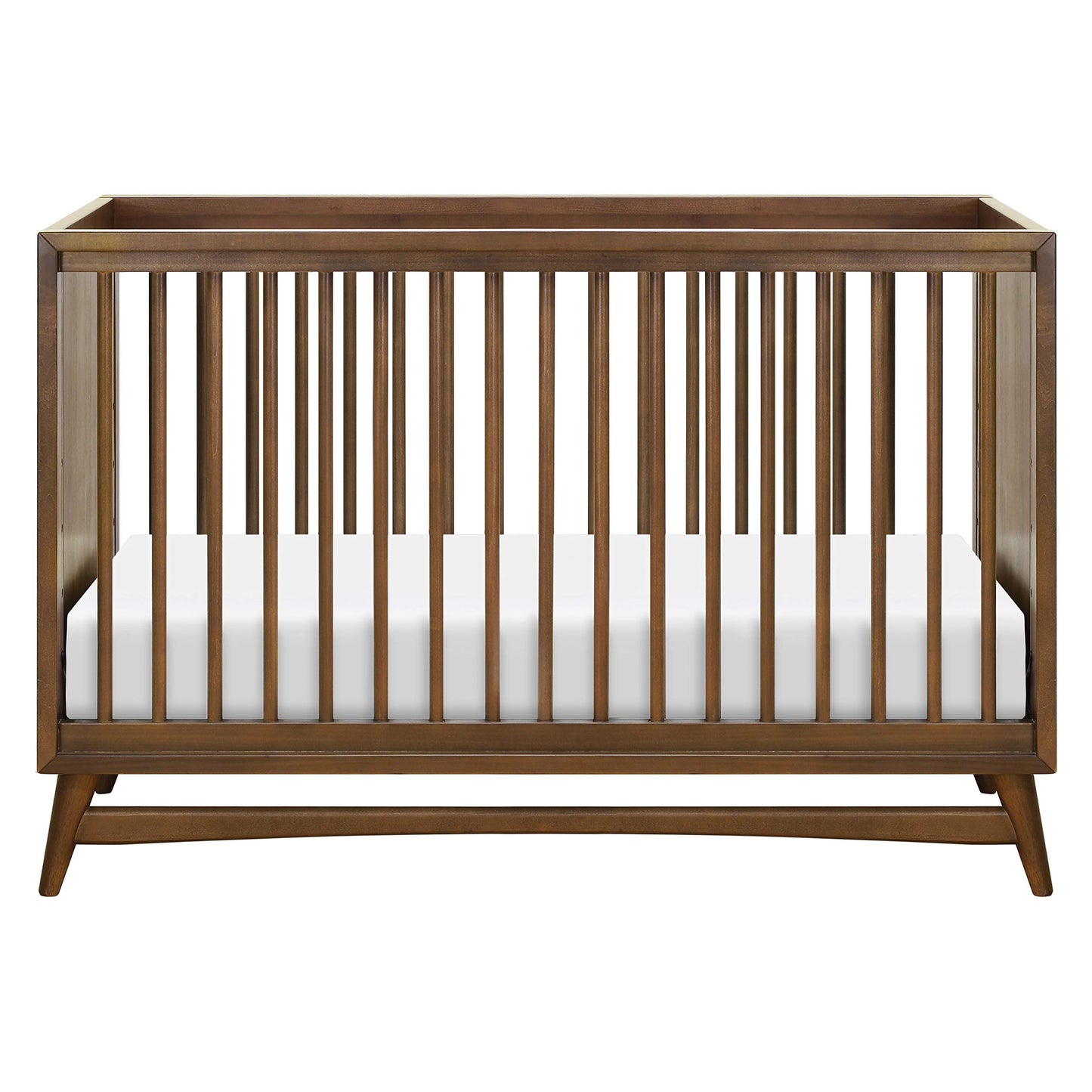 Babyletto Peggy 3-in-1 Convertible Crib with Toddler Bed Conversion Kit in Natural Walnut, Greenguard Gold Certified