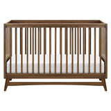 Babyletto Peggy 3-in-1 Convertible Crib with Toddler Bed Conversion Kit in Natural Walnut, Greenguard Gold Certified babyletto