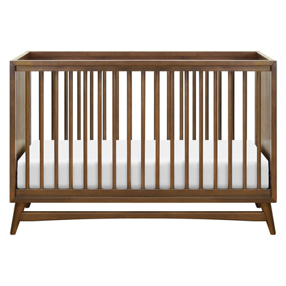 Babyletto Peggy 3-in-1 Convertible Crib with Toddler Bed Conversion Kit in Natural Walnut, Greenguard Gold Certified