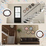 4 Sets Wood Embroidery Hoop Frame 8 Inch Sunflower Embroidery Display Frame Large Round Wooden Embroidery Frame for Finished Cross Stitch Hoop Frame DIY Decor Sewing Ornaments WHXGG