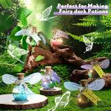 Jinei 262 Pieces Mystery Potion Craft Kit with 36 Magic Witch Potion Bottles Fairy Wing DIY Magic Fairy Bottle Set for Christmas Decorations Birthday Creative Gift Filling Supplies Jinei