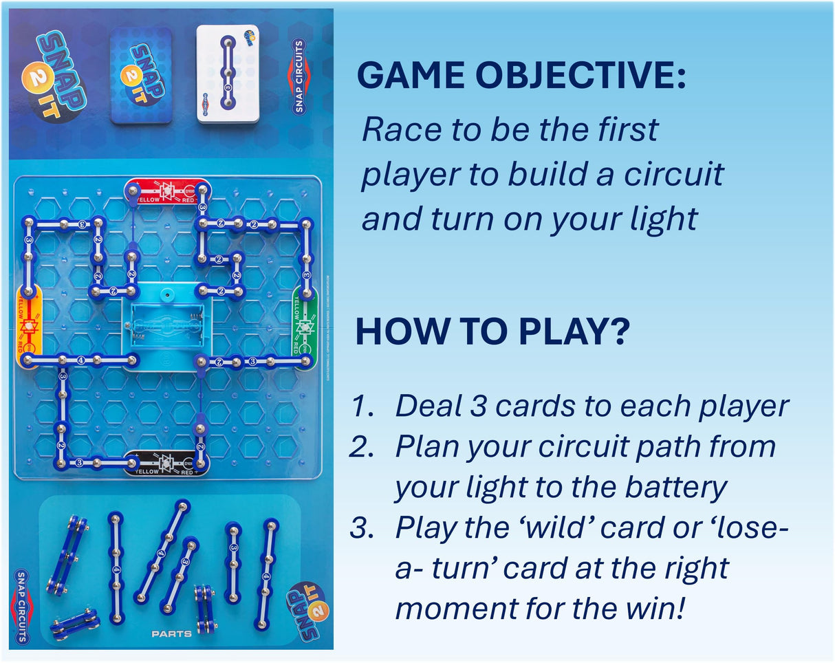 Snap Circuits SNAP 2 IT® Board Game – Family Game Night, Games, Kids Game, SNAP CIRCUITS® STEM Board Game, Game for Kids 7 and up. Snap Circuits