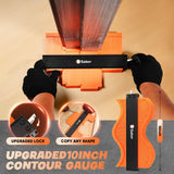 Saker Laminate Flooring Tools, 65-Piece Wood Flooring Installation Kit with 60 Flooring Spacers,Tapping Block with Handle, Pull Bar, 10”Contour Gauge, Rubber Mallet, Tape Measure Saker