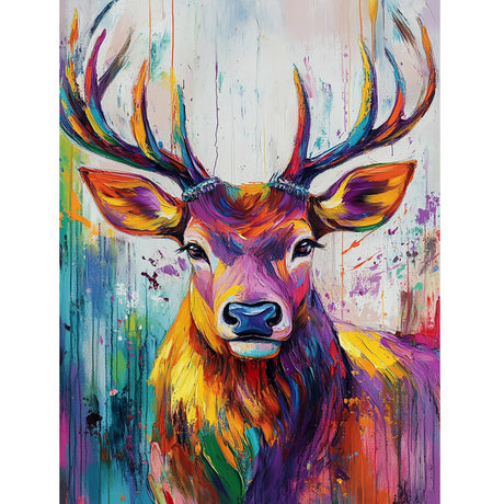 Deer Diamond Art Painting Kits for Adults Beginners, 5D Elk Diamond Dot Art Kit, Full Round Drills Animal Gem Art Paint by Diamonds,Moose DIY Crafts for Home12 x 16 Inches DIYDECORFUN