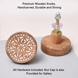 Indian Shelf 18 Pack- Boho Knobs- Wood Knobs for Cabinets and Drawers- Natural Wooden Dresser Knobs- Boho Wooden Knobs- Unique Wood Drawer Pulls- Boho Drawer Knobs and Pulls- Cabinet Door Handles Indian Shelf