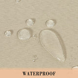 BONZER Outdoor Curtains for Patio Waterproof, Tab Top Weatherproof Outside Curtains for Porch, Pergola, Gazebo, Cabana, Pavilion, 1 Panel, 52x84 Inch, Beige BONZER