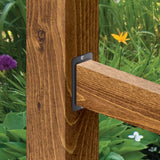 Nuvo Iron RH24B Steel 2" x 4" Rail Hanger Bracket, 1 Count (Pack of 1), Black Nuvo Iron