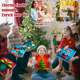 Nezyo 12 Sets Christmas Paint by Numbers Kit with Frame for Adult Beginners, Paint by Number DIY Acrylic Painting Canvas for Painting Party, Classroom Activity Birthday Gift, 8 x 8 Inch Nezyo