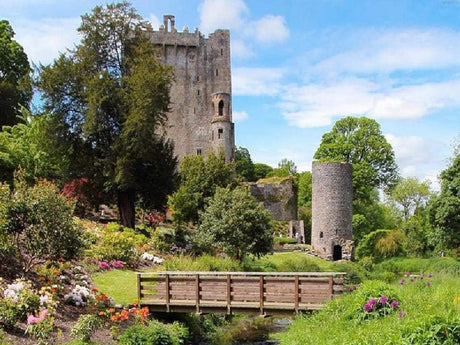 1000 Piece Blarney Castle and Gardens Jigsaw Puzzle with Poster - Ireland Landmarks Puzzle - Home Decoration Wooden Puzzle for Adults Kids Challenging Fun Game Unzip Toy Best Gifts for Friend WoodArtSupply