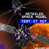 Geeek Club Space O DIY Engineering Kit - Solar Orbiter Model Building Kit - Solar-Powered Science Toy Kits - Educational STEM Kit, Electrical Engineering Kit - DIY Toy Gift for Adults, Teens, Kids 14+ Geeek Club