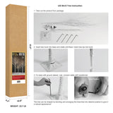 LIGHTSHARE 4 feet 6 feet and 8 Feet Birch Tree,Warm White, for Home,Pack of 3, Festival, Party, and Christmas Decoration, Indoor and Outdoor Use LIGHTSHARE