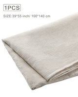 Pllieay 39 x 55 Inch Natural Pure 100% Linen Fabric, Plain Solid Colour Linen Fabric Cloth for Needlework, Dressmaking, Skirts, Bag, Embroidery, Tablecloths and Garments Craft Pllieay
