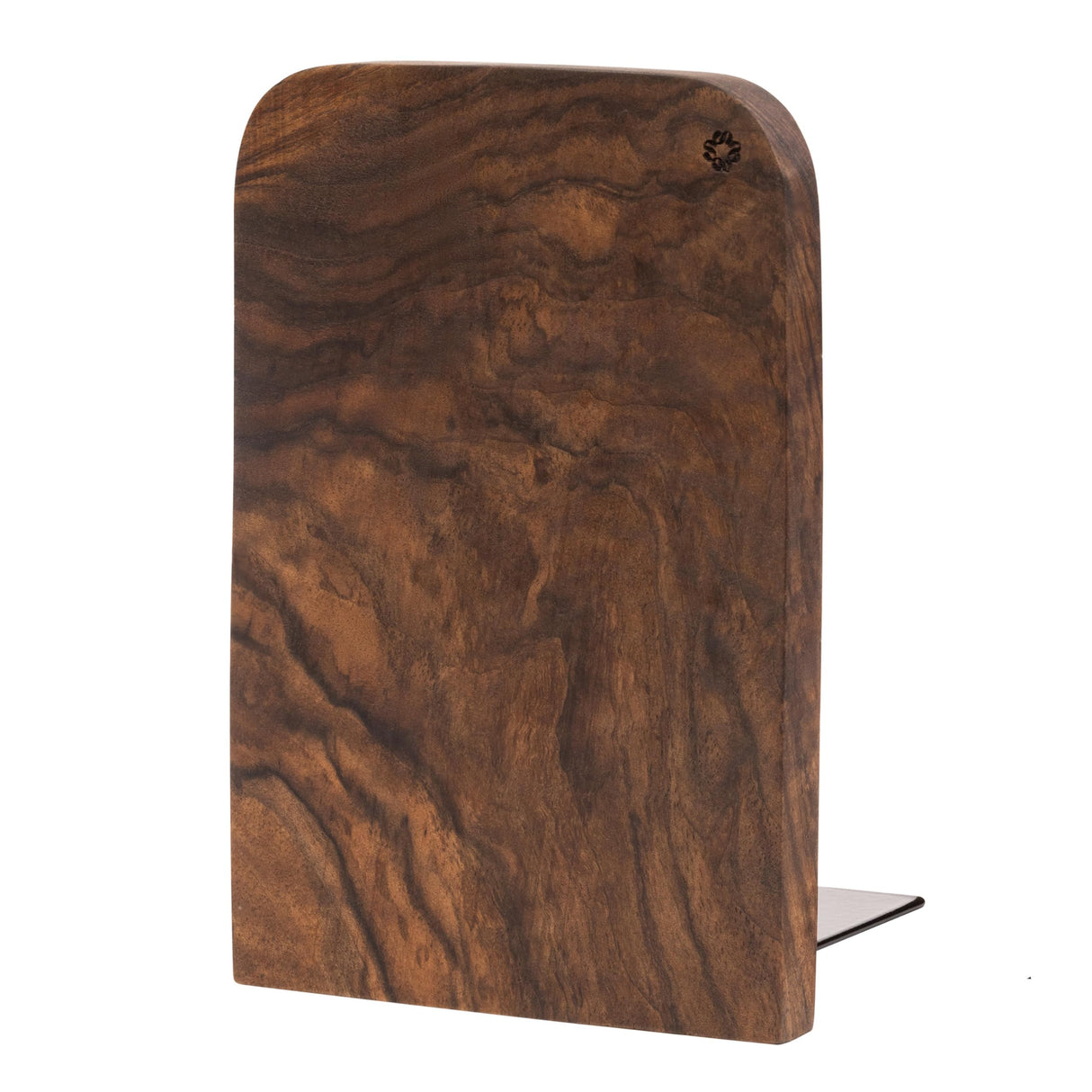 TILISMA Wooden Single Book End | Handmade Walnut Book Ends for Shelves | Wood Bookends for Heavy Books | Decorative Slim Bookend for Desk | Modern Book Stopper | Book Accessories for Readers (Single) TILISMA