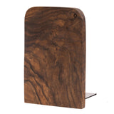 TILISMA Wooden Single Book End | Handmade Walnut Book Ends for Shelves | Wood Bookends for Heavy Books | Decorative Slim Bookend for Desk | Modern Book Stopper | Book Accessories for Readers (Single) TILISMA
