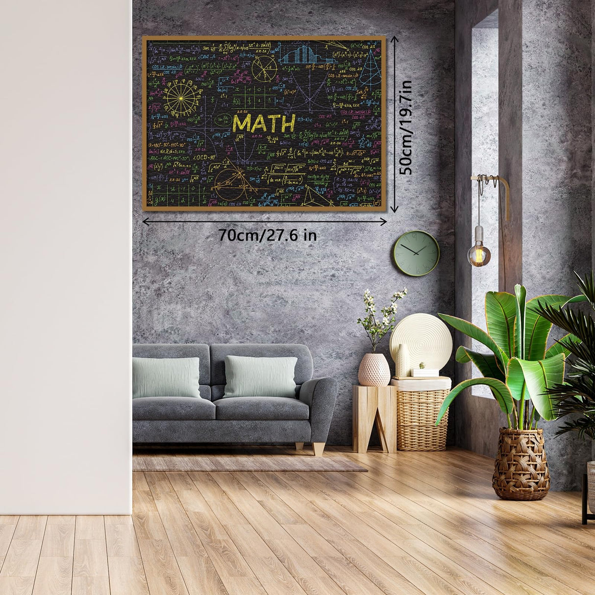 Math Formulas Puzzles 1000 Pieces for Adults, Impossible Difficult Jigsaw Puzzles Neon Art Puzzle, Funny Family Puzzle Collage Challenging Puzzles BBOLDIN