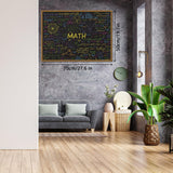 Math Formulas Puzzles 1000 Pieces for Adults, Impossible Difficult Jigsaw Puzzles Neon Art Puzzle, Funny Family Puzzle Collage Challenging Puzzles BBOLDIN