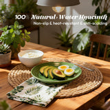 13 in Round Woven Placemats Plate Chargers Set of 12, Boho Farmhouse Rustic Woven Place Mats for Kitchen Dining Party Table Decor, Rattan Wicker Table Mats Jute Braided Chargers for Dinner Plates XOHUYD