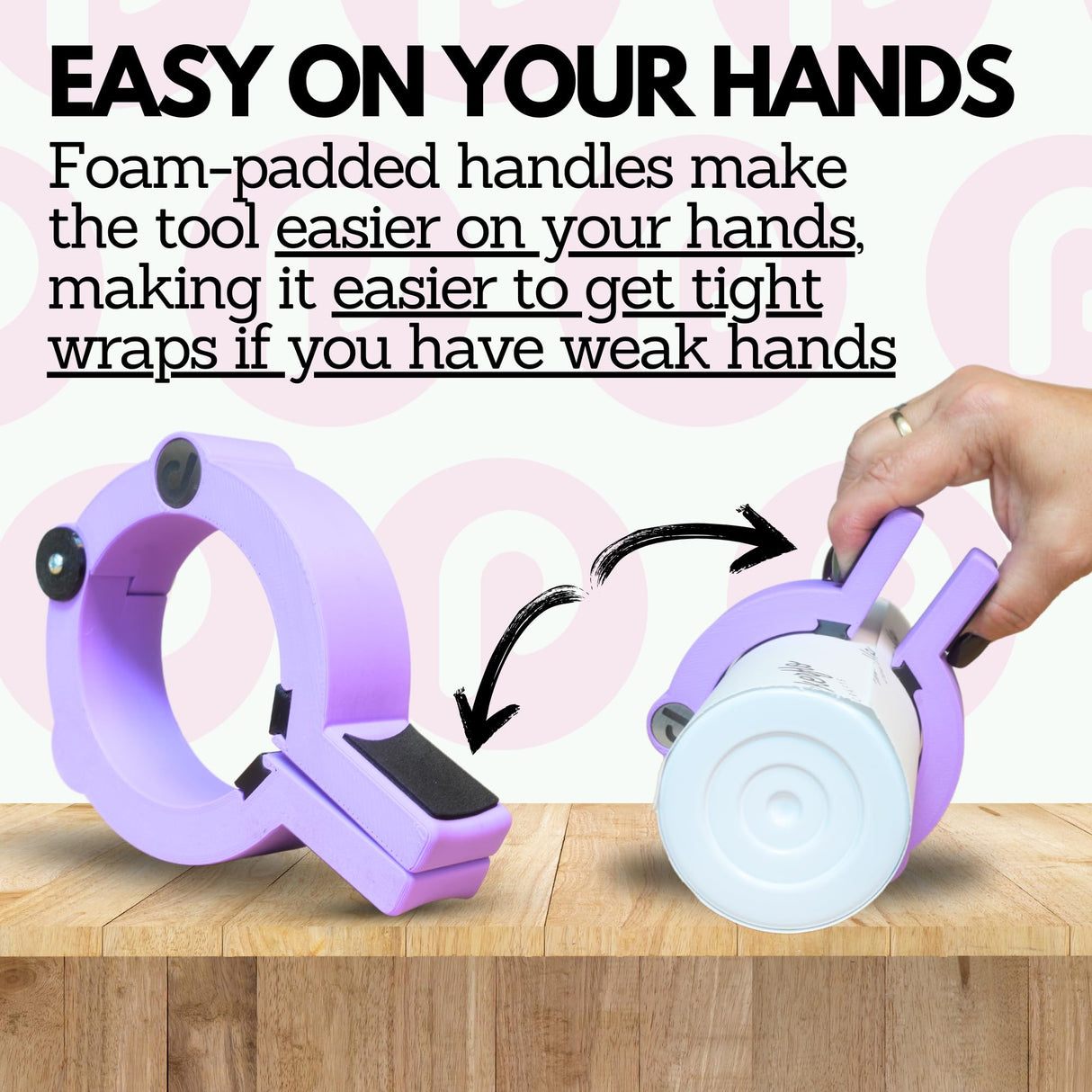 Pinch Perfect Tumbler Sublimation Clamp, 20oz Skinny tumbler tool, Pinch Perfect Pro Gripper for Tumbler Sublimation Wrapping (Purple) Pinch Perfect