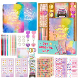 OIHEW DIY Journal Kit for Girls Ages 8-14, Stationary & Diary Set with Stickers,Birthday Gifts for 8 9 10 11 12 13 14 Year Old Girl, Scrapbook Art Crafts Kit Teen Girl Birthday Gift Idea OIHEW