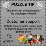 Funny Food Camping Picnic Puzzles for Adults 1000 Pieces, Summer Dog Baseball Jigsaw Puzzles, Animal Colorful Pizza Candy Fruit Puzzle Larkipuzz