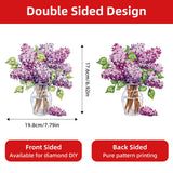 ZENDIYO Flowers Diamond Art Hanging Kits for Adults Kids, DIY Acrylic Special Shaped Diamond Art Painting Window Pendants Dreamcatcher for Home Wall Hanging Kits Hanging Ornament Christmas Gift ZENDIYO