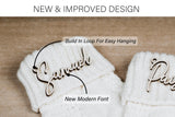 Personalized Christmas Stocking Tags - Christmas gift tag - Knit Stocking - Customized wooden (Tag Only) Generic