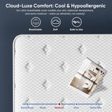 Ckiye King Size Mattress 12 Inch 80''*76''*12'' Medium Firm Hybrid with Memory Foam Individual Pocket Springs Edge Support Motion Isolation Pressure Relief Cool Fresh Sleep King Mattress Ckiye