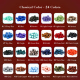 TRINIDa Wax Seal Kit, Premium Wax Seal Stamp Kit with 24 Colors 624 Pcs Beads, Metallic Pens, Warmer, Spoon and Tea Candles for Wedding Invitation, Letter Envelope, Gift Cards & DIY Crafts TRINIDa
