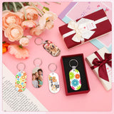 Guiqulai 300 Pcs Sublimation Keychain Blanks Bulk Double Side Heat Transfer Sublimation MDF Blank Set with Keychain Rings & Jump Rings,Heat Transfer Keychain Blank Board for DIY Crafts(Oval) Guiqulai