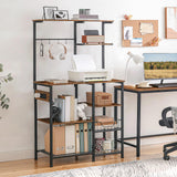 HOOBRO Multifunctional 6-Tier Bakers Rack with Power Outlets and Hooks for Kitchen and Living Room HOOBRO