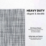 LEXMORE Placemats Set of 4 Vinyl/Plastic Woven Place Mats for Kitchen Table Indoor/Outdoor Washable Placemat Wipeable Dining Table Mats(Gray) LEXMORE