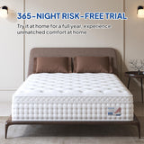 BedStory King Mattress, 14 Inch Deep Sleep Mattress Extra Lumbar & Shoulder Support, Hybrid Mattresses with Gel Memory Foam, Fiberglass Free, No Odor, 365 Night Trial, Forever Warranty BedStory
