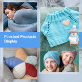 Katech Knitting Needles Set for Beginners, 9 Pairs Circular Knitting Needles Set and 22 Pcs Single Pointed Knitting Needle Set with Tote Bag Knitting Accessories Knit Supplies Katech