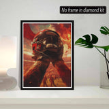 SKRYUIE 5D Diamond Painting Kits Baseball - DIY Diamond Art Kits for Adults Motion, Full Round Drill - Crystal Embroidery Cross Stitch - Craft for Wall & Office Decor - 12x16 Inch e5 SKRYUIE