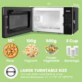 COMFEE CMO-C20M1WB Countertop Microwave Oven, 0.7 cu.ft Small Microwave with 11 power levels,Turntable Reset Function, Speedy Cooking, Weight/Time Defrost, Memory function, Children Lock, 700W COMFEE'