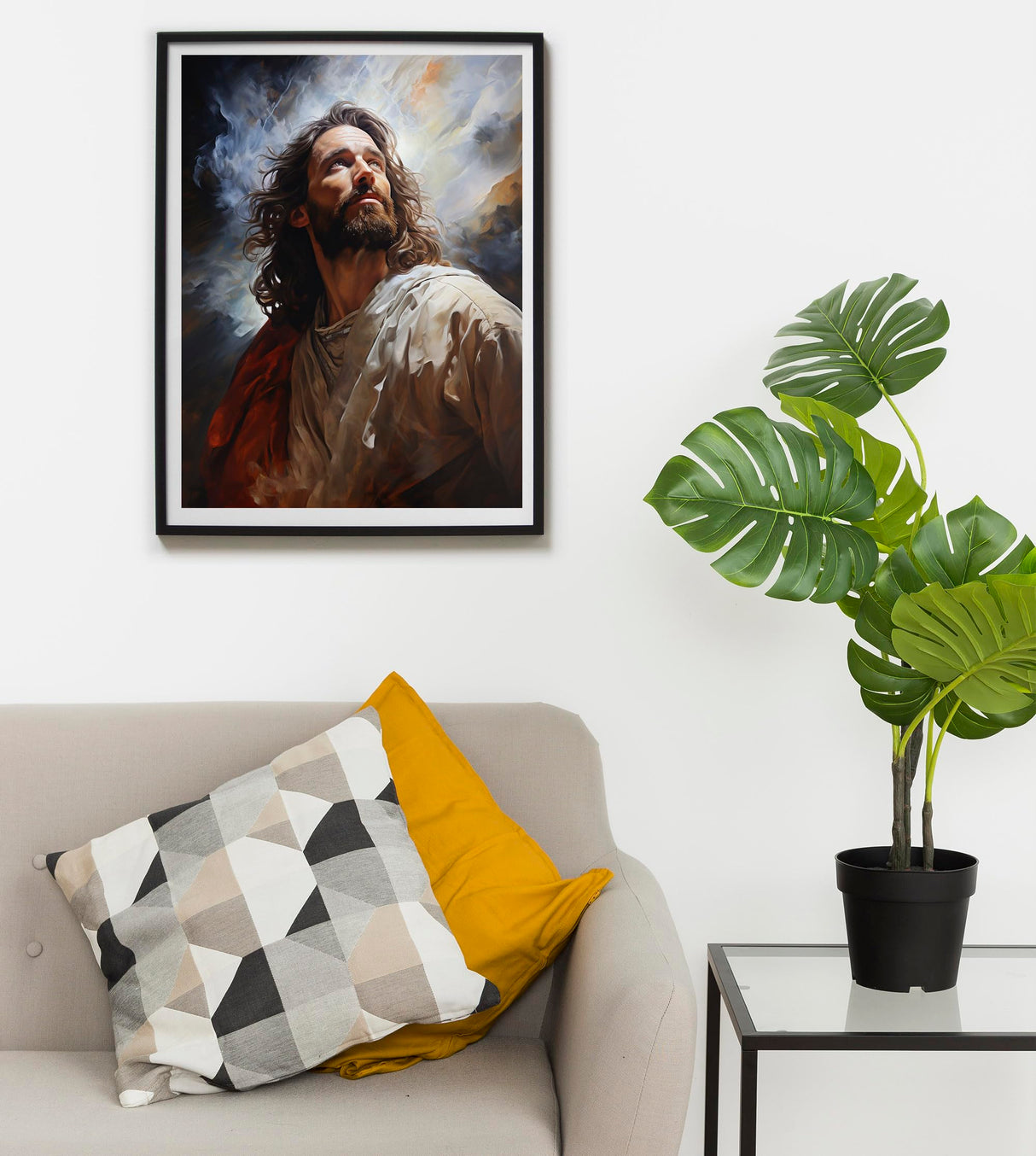 SKRYUIE Paint by Numbers Kit for Adults Beginner Jesus, Acrylic Christ Oil Painting by Numbers Kits with PaintBrushes Paintwork Art Crafts Canvas for Home Decor 16x20 inch / 40x50 cm SKRYUIE