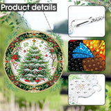 SKRYUIE Hanging Diamond Art Kits for Adults Christmas, DIY Window Pendant Diamond Painting Kit Sun Catcher, Special Shaped Crystal Acrylic Double Sided, Porch Outdoor Garden Ornaments 7.88 x 7.88 Inch SKRYUIE