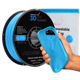 ATARAXIA ART Flexible PLA Filament 1.75mm, 3D Printer Filaments 1Kg/2.2lb Spool, Easy Than TPU Extruder,89A Shore Hardness,Patent Formula, Accuracy +/-.03mm, with Filament Storage Bags, FPLA Sky Blue ATARAXIA ART
