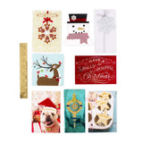 Hallmark Assorted Boxed Christmas Cards Set (Pack of 24 Handmade Holiday Cards with Envelopes) (1XPX1975) Hallmark