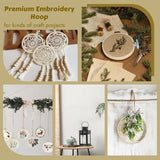 PEASUG 9 Pieces Embroidery Hoop, 3 Inch Small Wood Embroidery Hoops Frames, Bamboo Circle Cross Stitch Hoop Ring for Embroidery Art Craft Sewing PEASUG