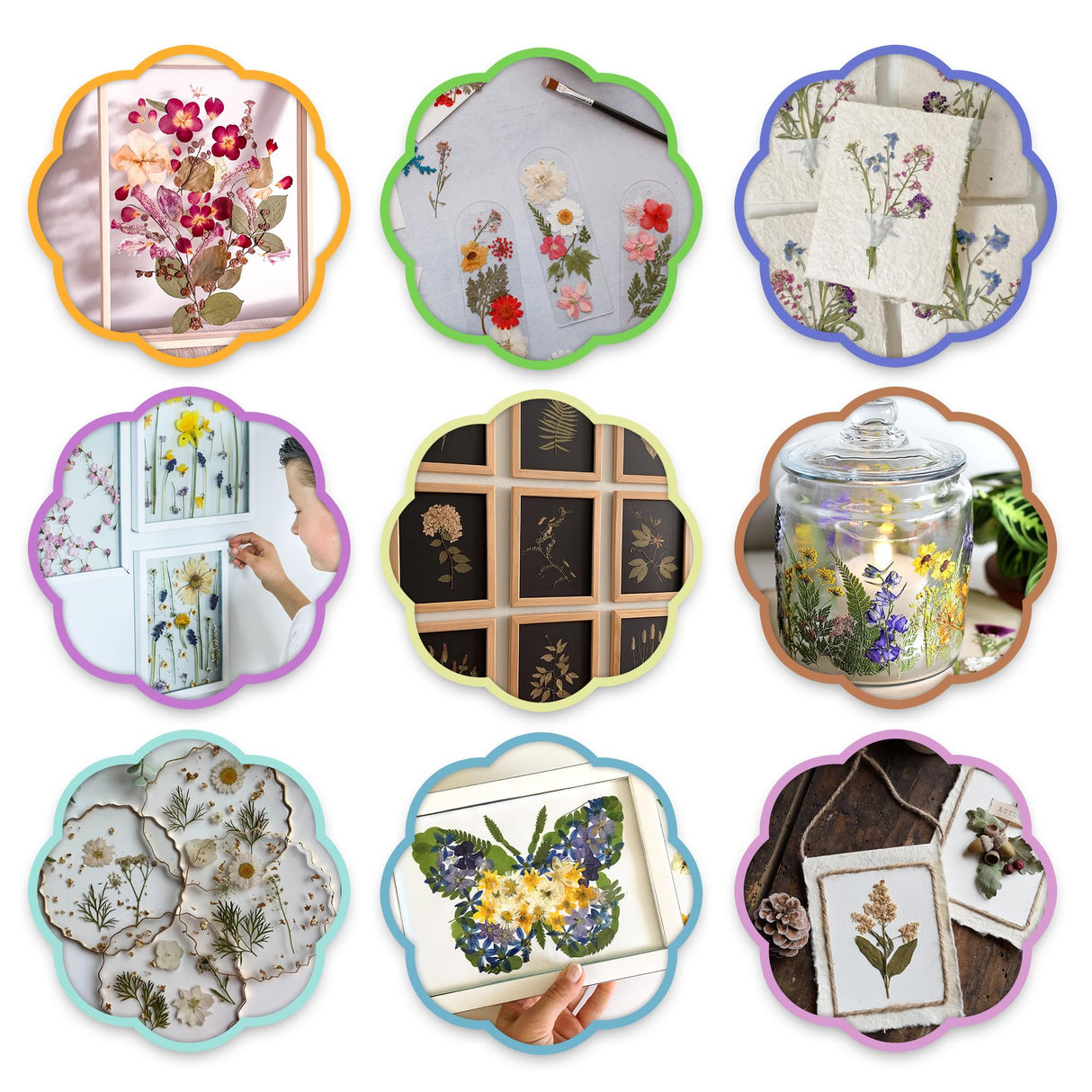 ECOHOME Flower Press Kit for Preserving Plants and Pressed Flowers - Empower Your Creativity with Botanical Art & Craft Supplies to Preserve Cherished Nature Memories ECOHOME