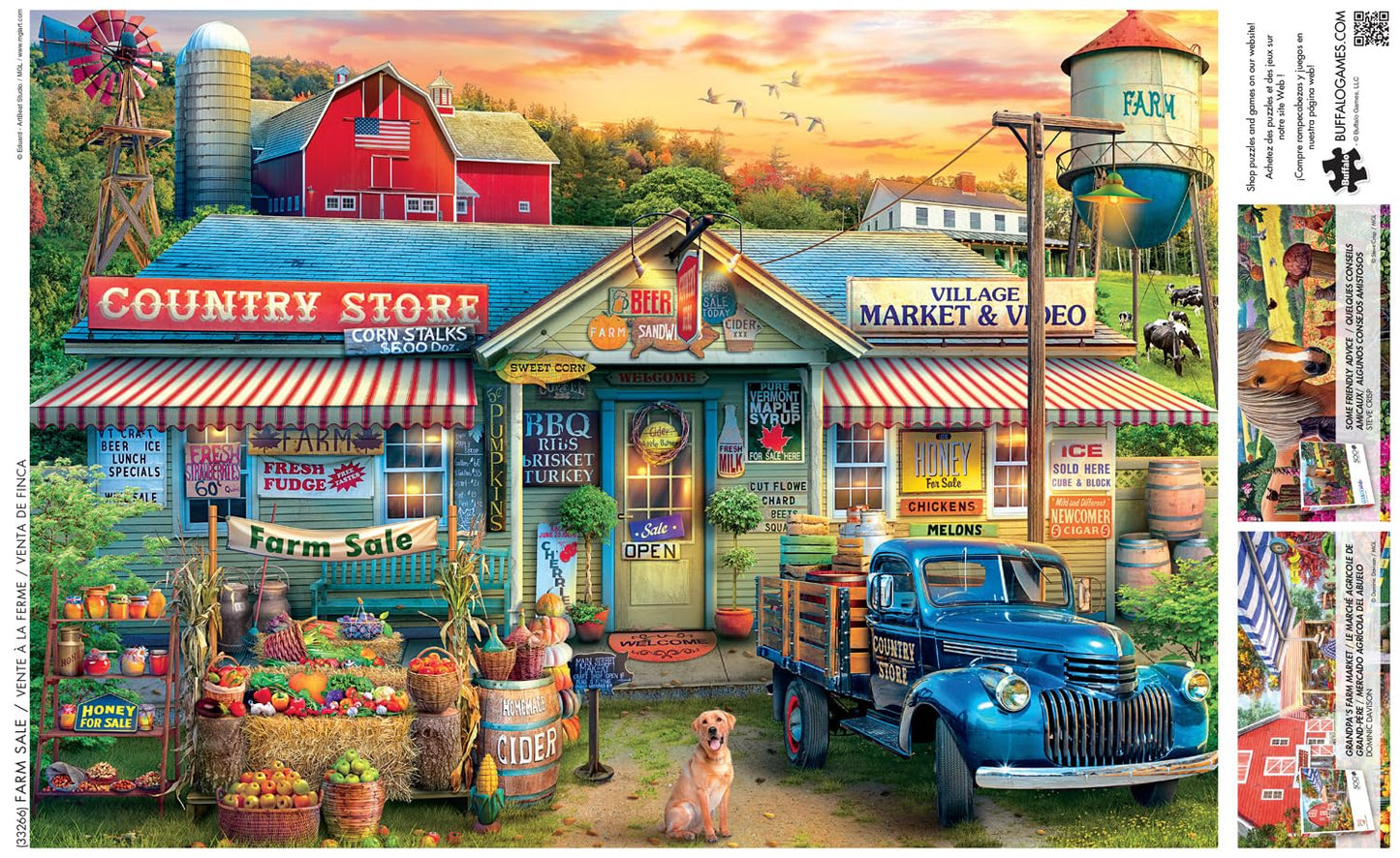 Buffalo Games - Eduard - Farm Sale - 500 Piece Jigsaw Puzzle for Adults -Challenging Puzzle Perfect for Game Nights - Finished Size is 21.25 x 15.00