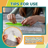 HASHI Puzzle Saver 4 Sheets (12.4 x 15.3 Inches) with 4 Hangers, Easy Peel & Stick, No Mess, Adhesive Backing for Jigsaw Puzzles HA SHI