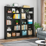 Tribesigns 72-inch Tall Bookcase, Modern 6-Tier White Library Bookshelf with Storage Shelves, Large Open Bookcases Wood Display Shelving Unit for Bedroom Living Room Office Tribesigns