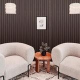 Art3d Slat Wall Panel for Modern Decor, WPC Acoustic Diffuser Panel, 8-Pack 96 x 6in. Black Walnut Art3d