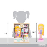Story Magic Wooden Dress-Up Doll by Horizon Group USA, Dress Up Magnetic Wood Double Sided Doll, Over 40 Outfit and Accessory Pieces, Creative Pretend Play, Perfect for Ages 4+ Horizon Group USA