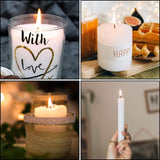 400 Ft Braided Wick 24 Ply Candle Wick Spool 2 Rolls Braided Wick Spools Bulk Cotton Yarn Embroidery Thread for Candle Making Candle DIY IFAMIO