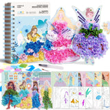 MIROLA KIDS 4 in 1 Poke Craft Kits for Girls, Magic Princess Crafts for Kids Ages 4-8, DIY Activity with Princess Stickers, Watercolor Paint, Diamond Art Gifts for 4 5 6 7 8+ Year Old Girls MIROLA KIDS